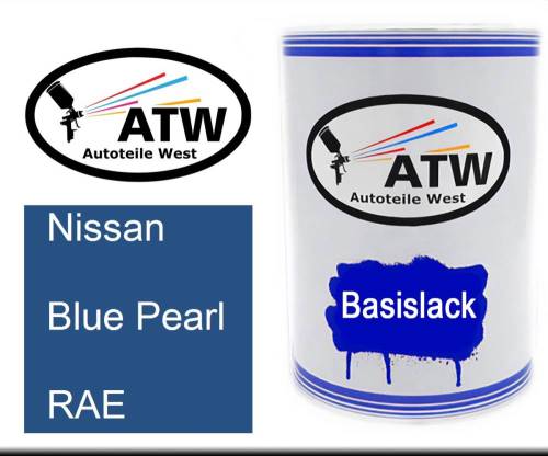 Nissan, Blue Pearl, RAE: 500ml Lackdose, von ATW Autoteile West.